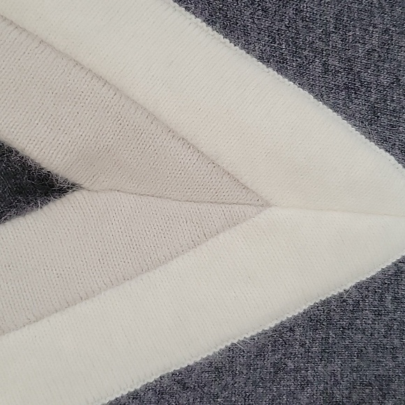 RAG + BONE Size Small Gray Wool Sweater Dress with Contrast Trim - Picture 4 of 8